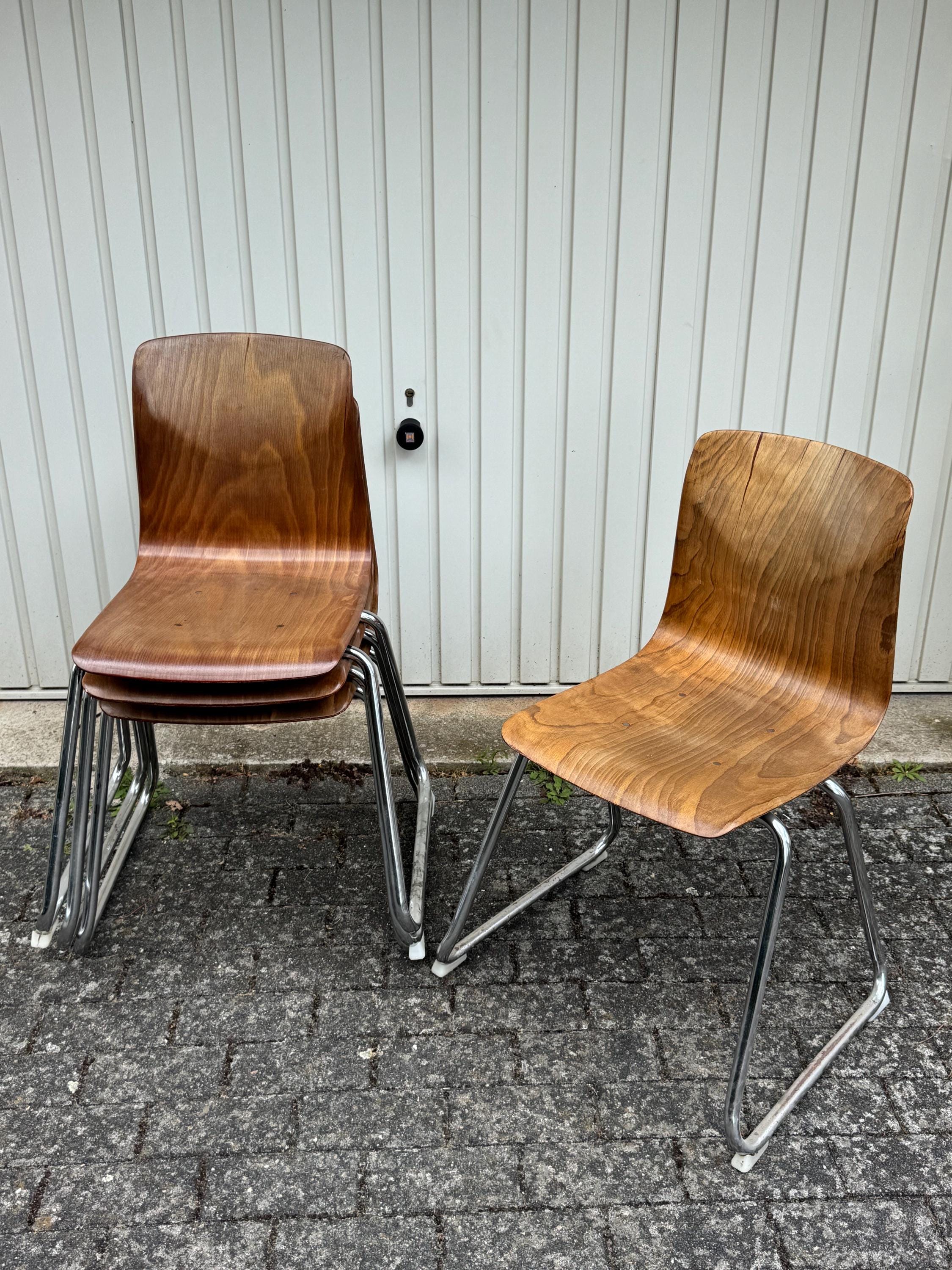 Original Pagholz® Chairs by Thur Op Seat | 1970s | Tubular Steel