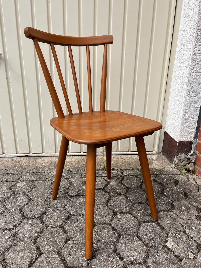 Stuhl Stühle Sprossenstühle der 1950/60er Jahre vintage Retro Mid Century 026 zdjęcie 3