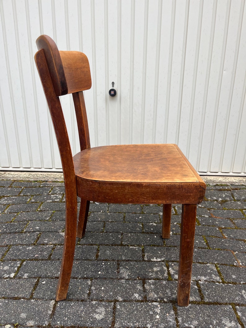 Frankfurter chaises chaises en bois chaises de cuisine chaises de pub chaise de salle à manger années 1940 047 image 4