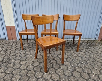 Chaise de taverne chaise de salle à manger chaise de pub de Francfort bois vintage années 40 50 #054