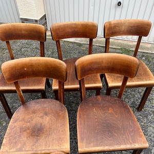 Frankfurter chaises chaises en bois chaises de cuisine chaises de pub chaise de salle à manger années 1940 047 image 2