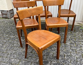 Frankfurter Stuhl Bugholz Küchenstuhl 40er 50er Jahre vintage Retro Mid Century #048