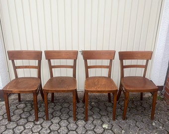 Chaise de taverne chaise de salle à manger chaise de pub de Francfort bois vintage années 50 60 #043