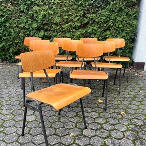 Industrial Style Esszimmerstühle Vintage Stapelstuhl Mid Century 029 Bild 1