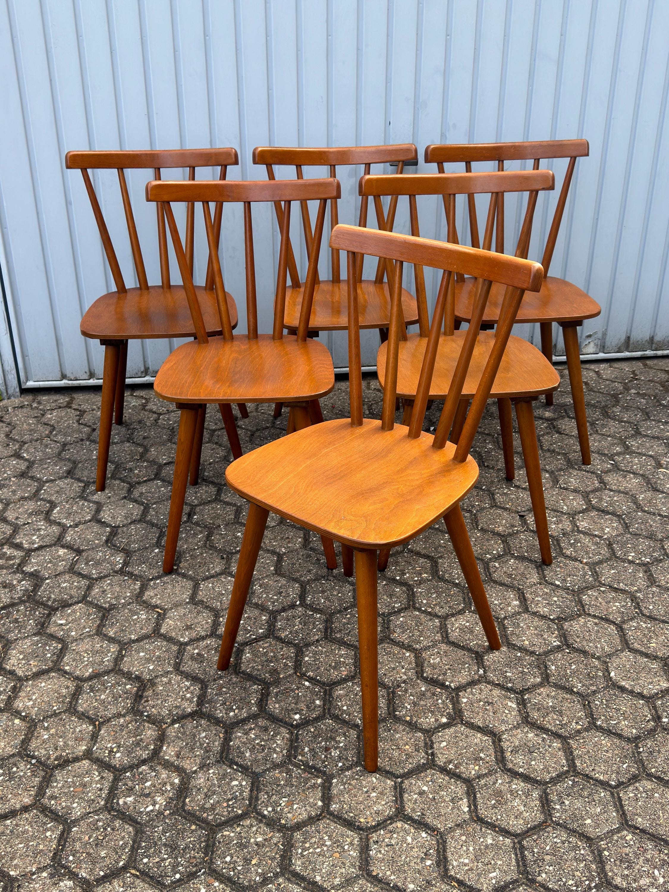 Chair Chairs Rung Chairs of the 1950s/60s Vintage Retro Mid