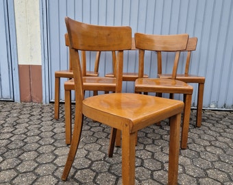 Frankfurter stoelen houten stoelen keukenstoelen kroegstoelen eetkamerstoel jaren 40 50 #053