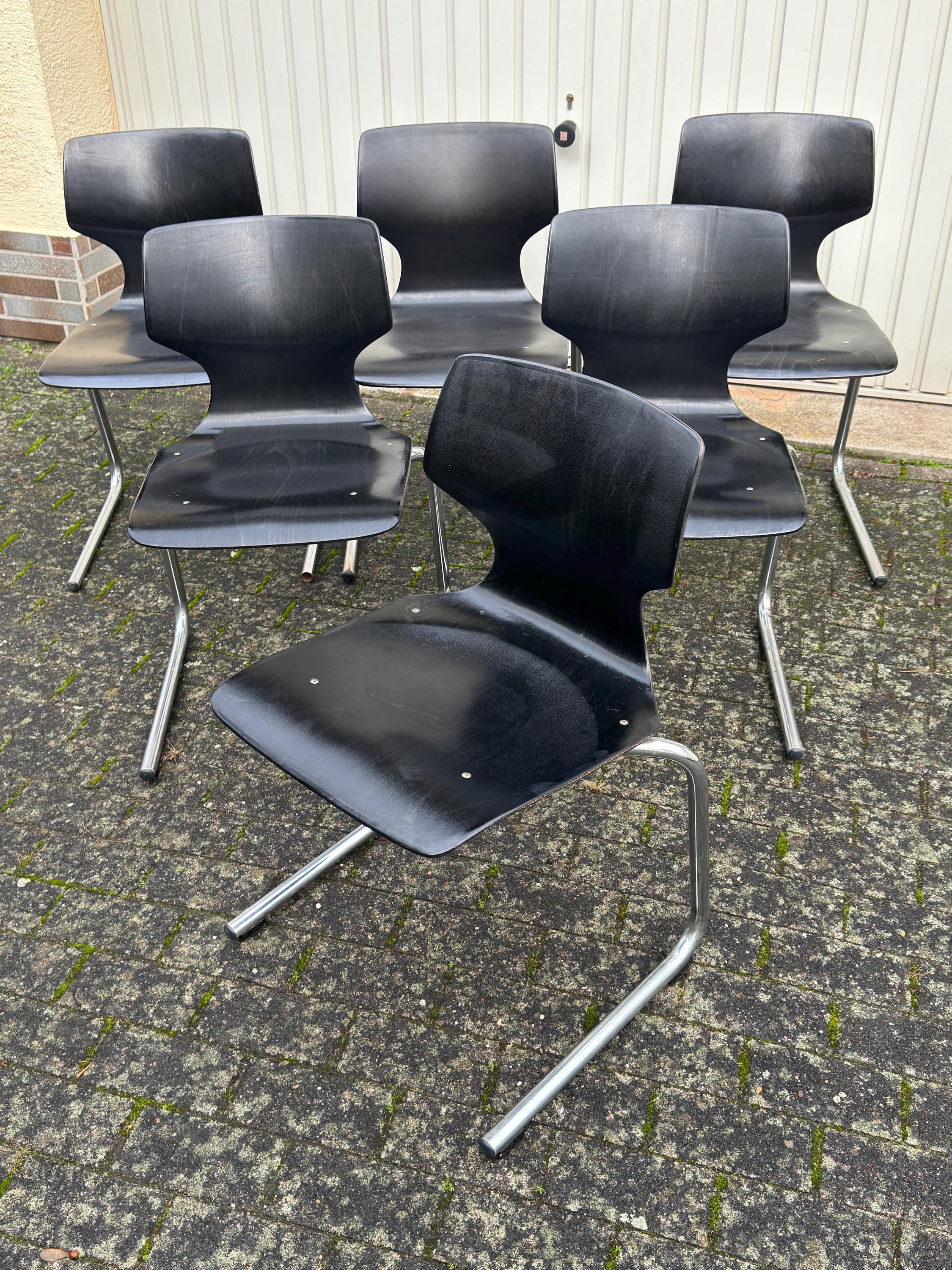 Flötotto Style Chair Chairs Stacking Chair Cantilever Chair 60s