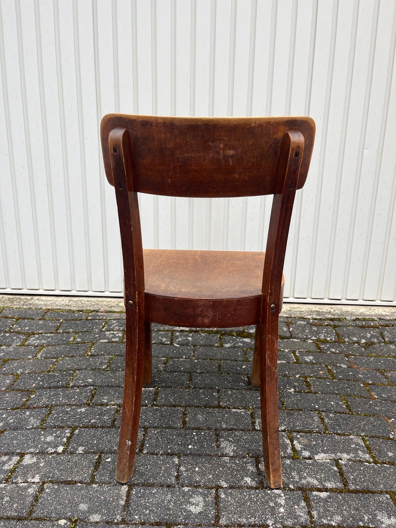 Frankfurter chaises chaises en bois chaises de cuisine chaises de pub chaise de salle à manger années 1940 047 image 5