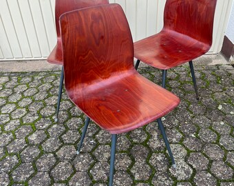 Pagholz Stühle Vintage Retro Industrie Design Holzstühle Mid Century Vintage Retro 50er 60er industrial style #018