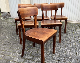 Frankfurter chaises chaises en bois chaises de cuisine chaises de pub chaise de salle à manger années 1940 #047