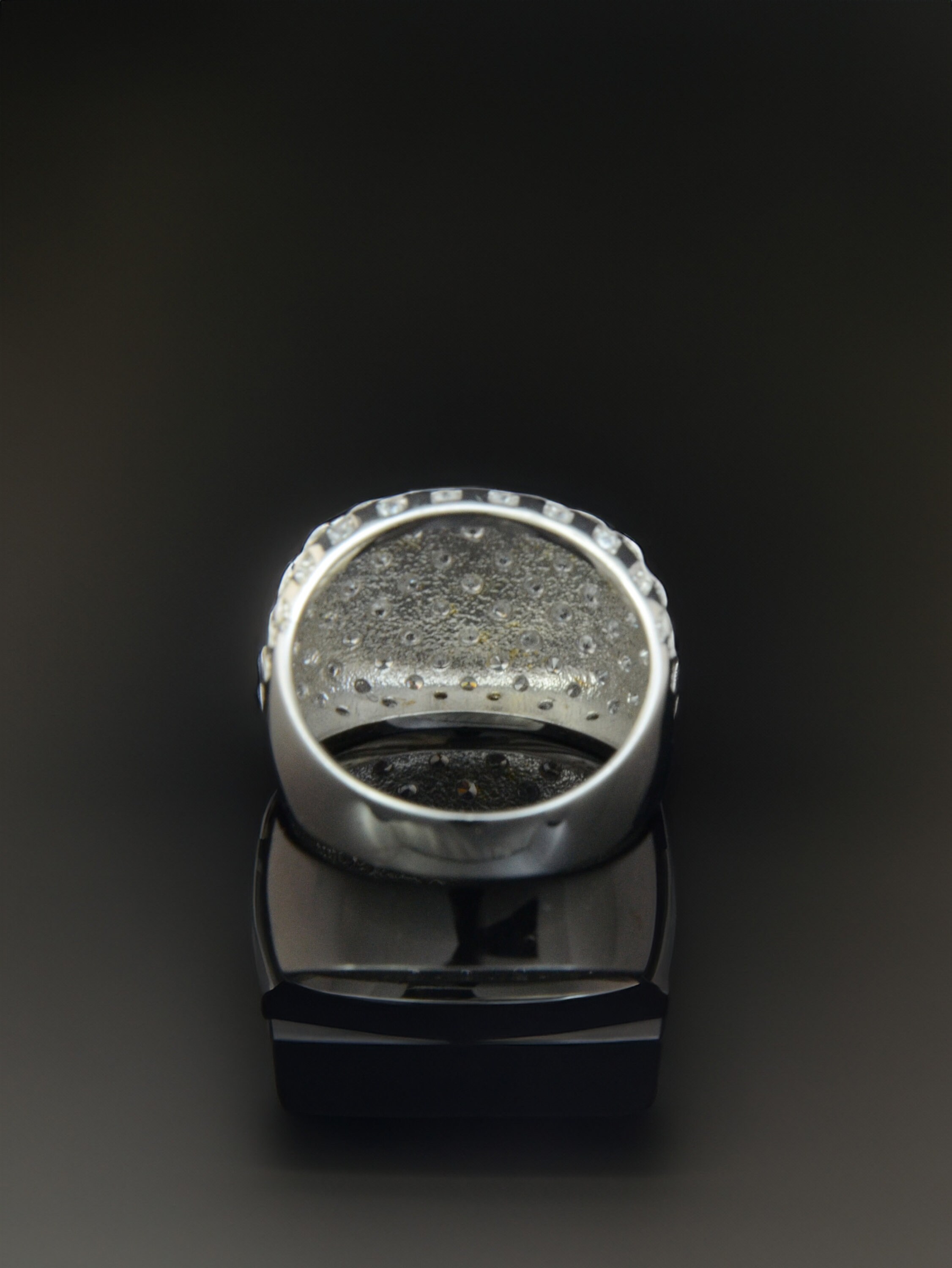 White Stone Premium Ring, Handmade Luxury Silver Ring, White
