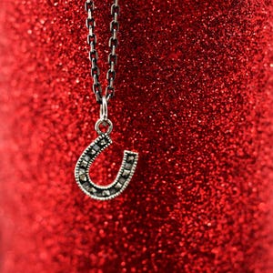 Handmade 925 Sterling Silver Horseshoe Necklace, Unisex Good Luck Pendant Charm – Minimalist Lucky Jewelry, Lucky Jewelry Gift, Gift for Him