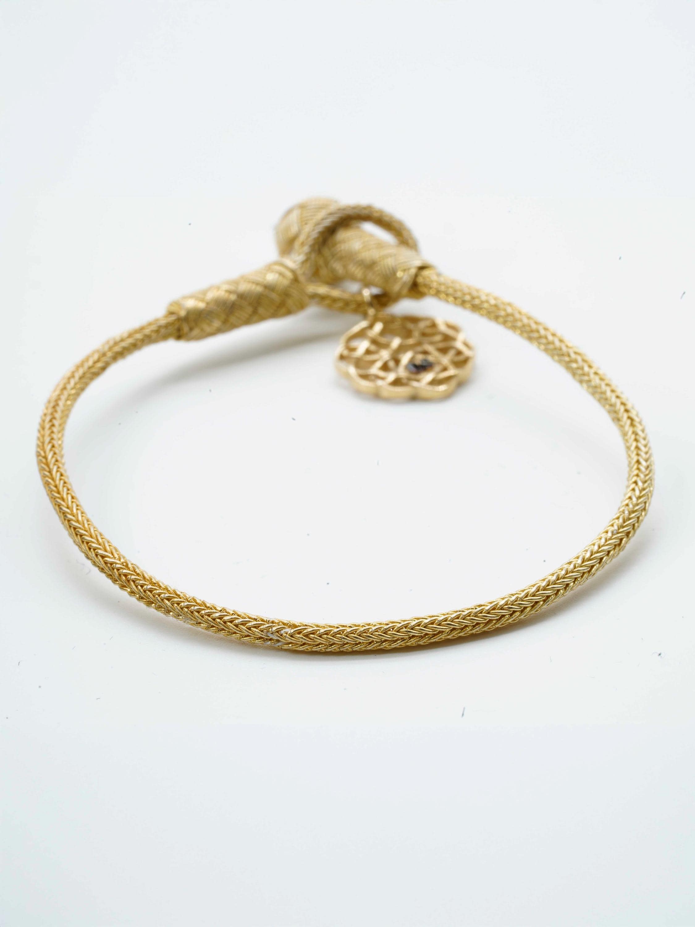 Handmade Gold Plated Silver Kazaziye Bracelet: Unisex Minimalist Jewelry