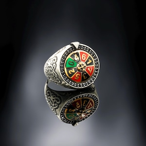 Onyx Stein Roulette Ring,Casino Ring,Poker Ring,Las Vegas Roulette,Glücksring,Casino Spiel Ring,Luxus Ring,luxuriöser Kasino Stil