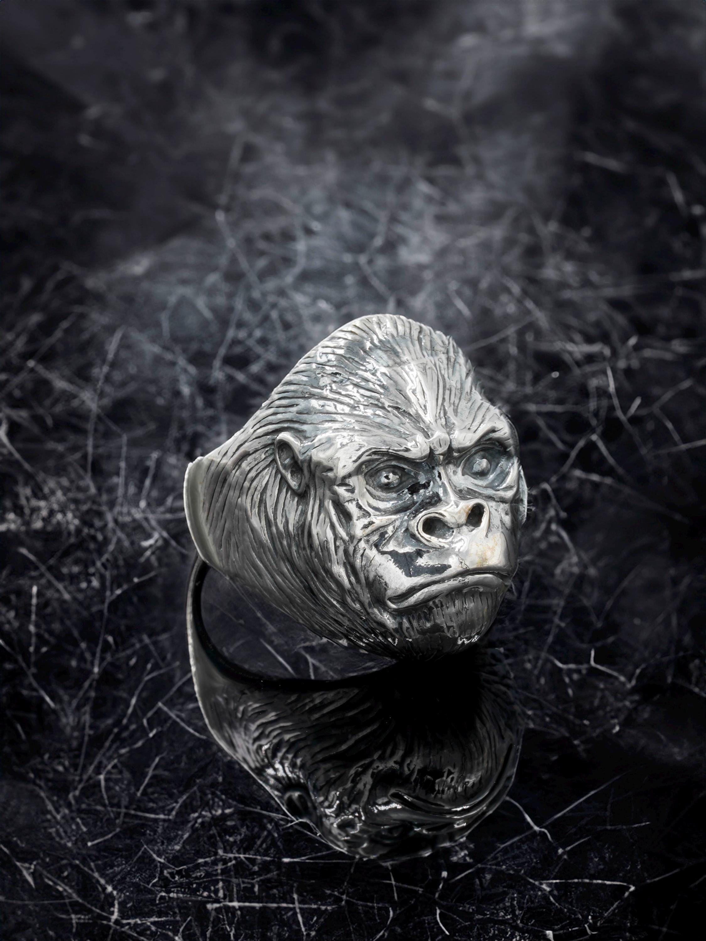 Silver gorilla ring - Etsy 日本