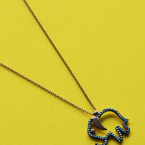 Luxury Gold Plated Elephant Necklace, Tiny Elephant Necklace, Wealthy Symbol Necklace, Dainty Minimalist Jewellery, Good Fortune Necklace