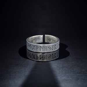 Luxury Viking Ring, Vintage Unisex Ring, Nordic Ring, Oxidized Viking Ring, Handmade Sterling Silver Viking Ring, Scandinavian Men&#39;s Ring