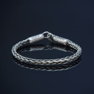 Celtic Bracelet, Woven Bracelet, 999 Silver Vikings Bracelet For Men, Oxidized Silver Bracelet, Hand Braided Bracelet, Gift For Father, Sale