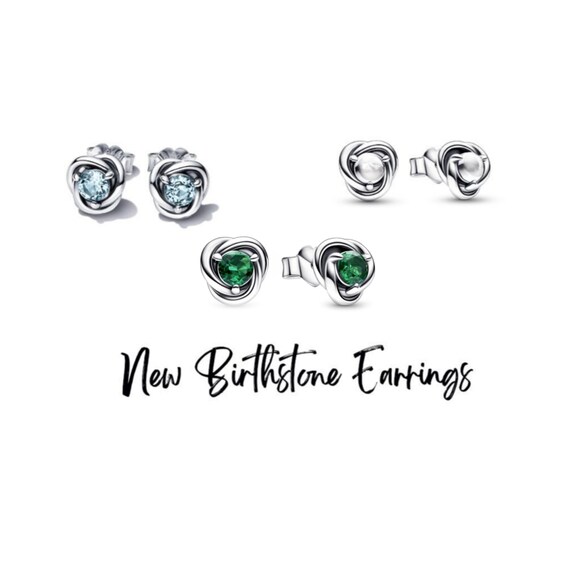 Pandora birthstone hotsell stud earrings