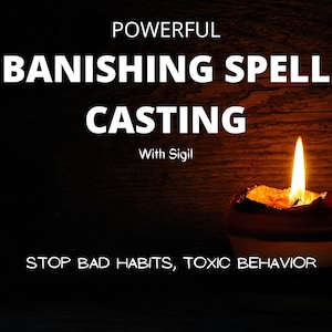 Banishing Bad Habits Spell Casting with Bay leaf and a customized sigil for YOU*