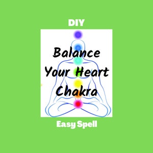 DIY-spreuk Breng je hartchakra in balans