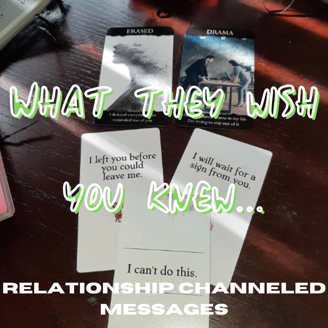 What They Wish You Knew.... Relationship Reading Etsy
