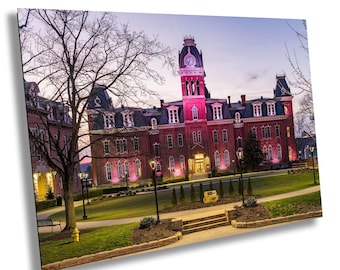 Woodburn Hall WVU Photo Print, West Virginia University Campus Decor, Morgantown Architecture Art, WVU Alumni