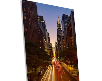 Manhattanhenge Sunset Photo: 42nd Street NYC Wall Art Print