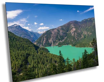 Diablo Lake Panorama Print: North Cascades National Park Wall Art in metal, acrylic, canvas and paper