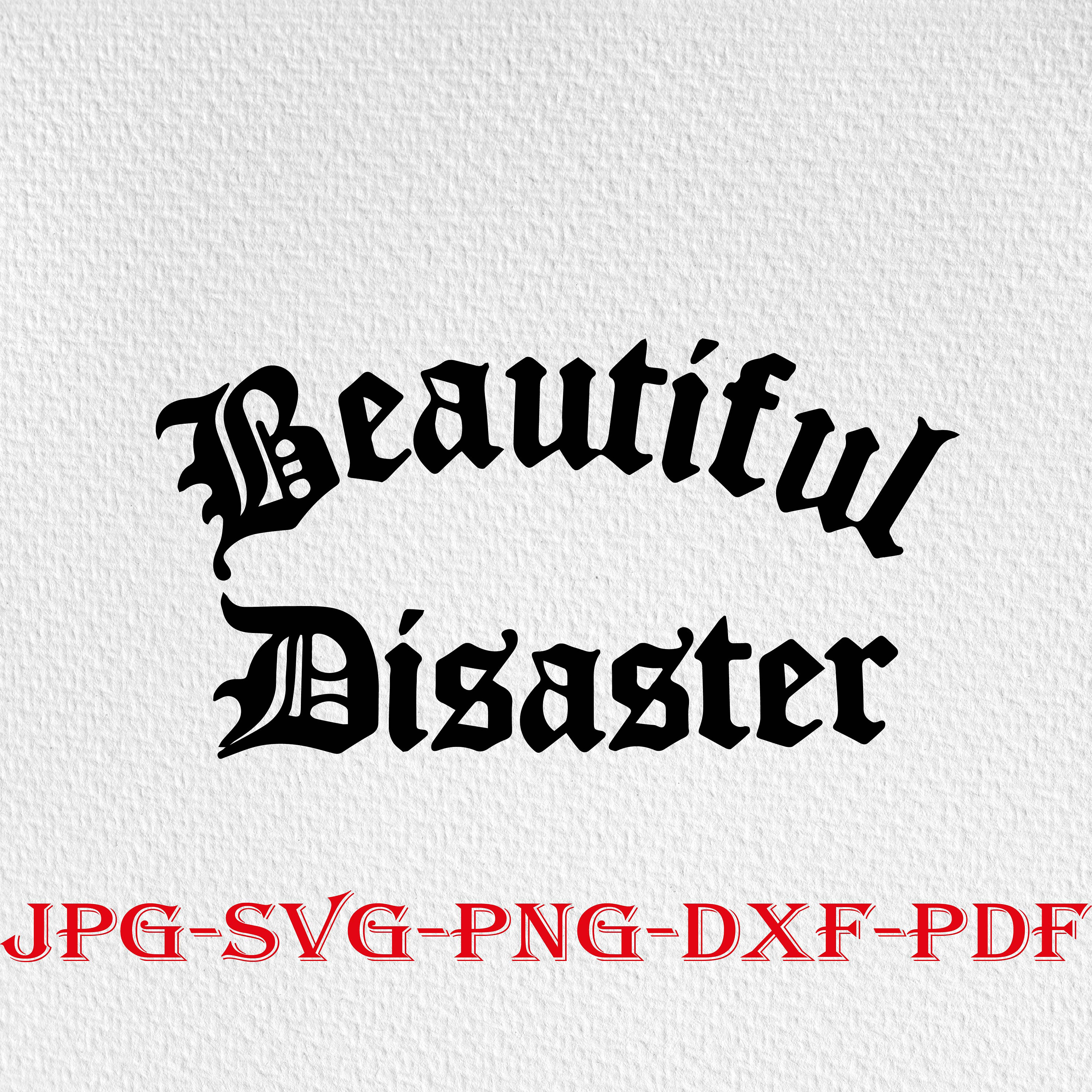 Beautiful disaster Svg clipart cut file cricut shirt Etsy México