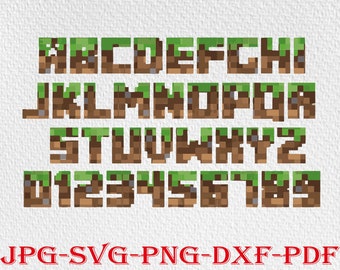 minecraft letters etsy