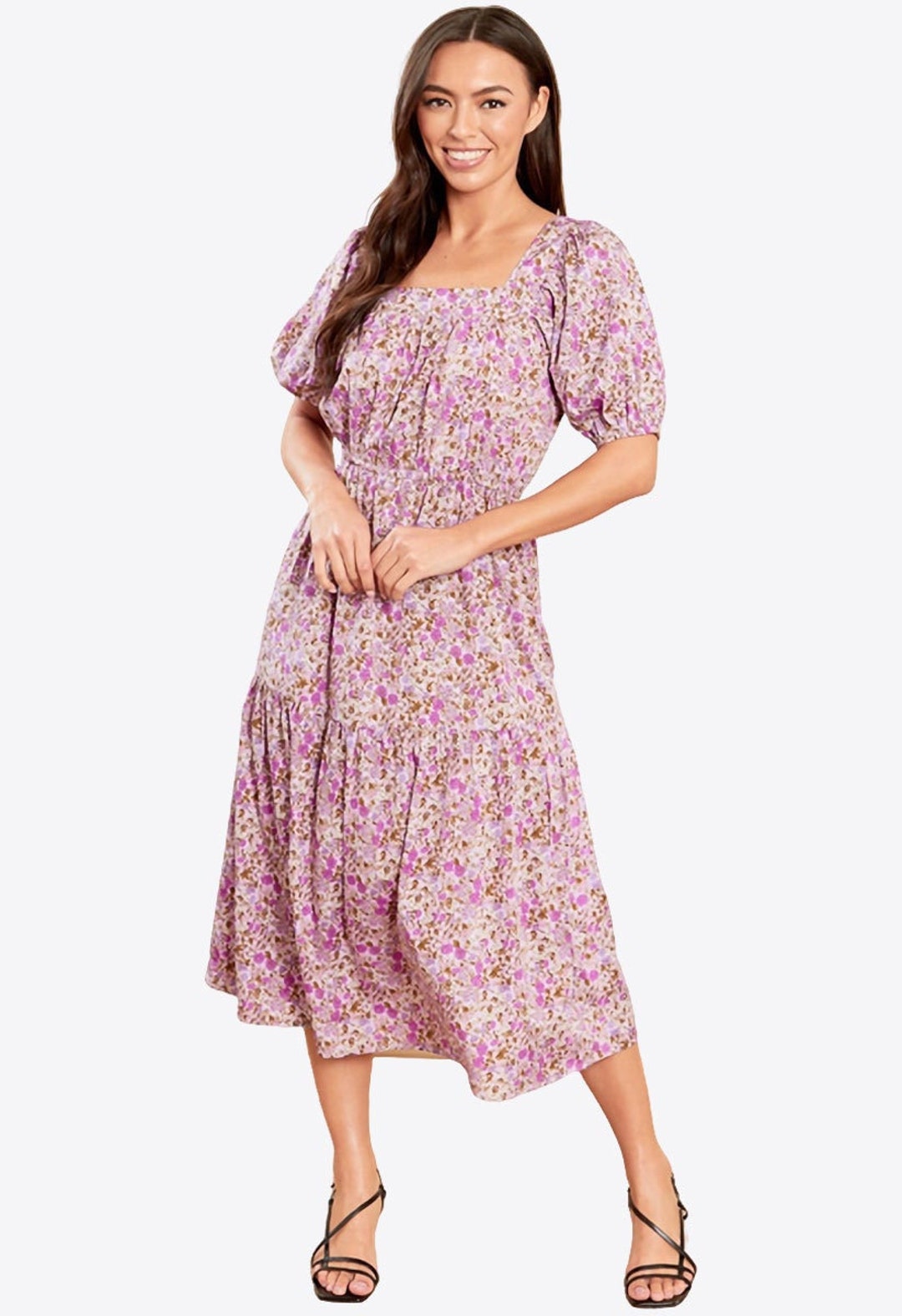 chinese dress ladies NWT Forever 21 Floral Print Maxi Dress-Size Small – Second Bite main image 1