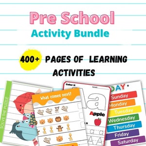 Preschool Curriculum |  400+ Printable Preschool worksheets