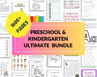 Preschool Curriculum | 1600+ Preschool Workbook with Preschool worksheets