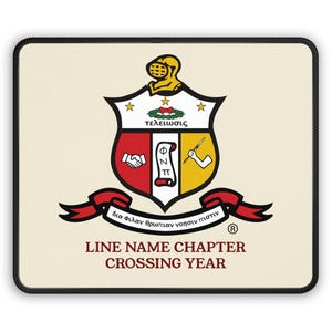 Personalizable Nupe Mouse Pad, Custom Kappa Alpha Psi Office Work Mouse Pad, Customizable Desk Accessory, Perfect Gift For Nupes