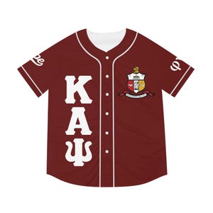 3 Buchstaben Nupe Baseball Jersey, Kappa Alpha Psi Brüderlichkeitsgeschenk, Purpur & Weiß, Nachlassgeschenk, personalisiertes Nupe Shirt, griechisches Lebensbekleidung