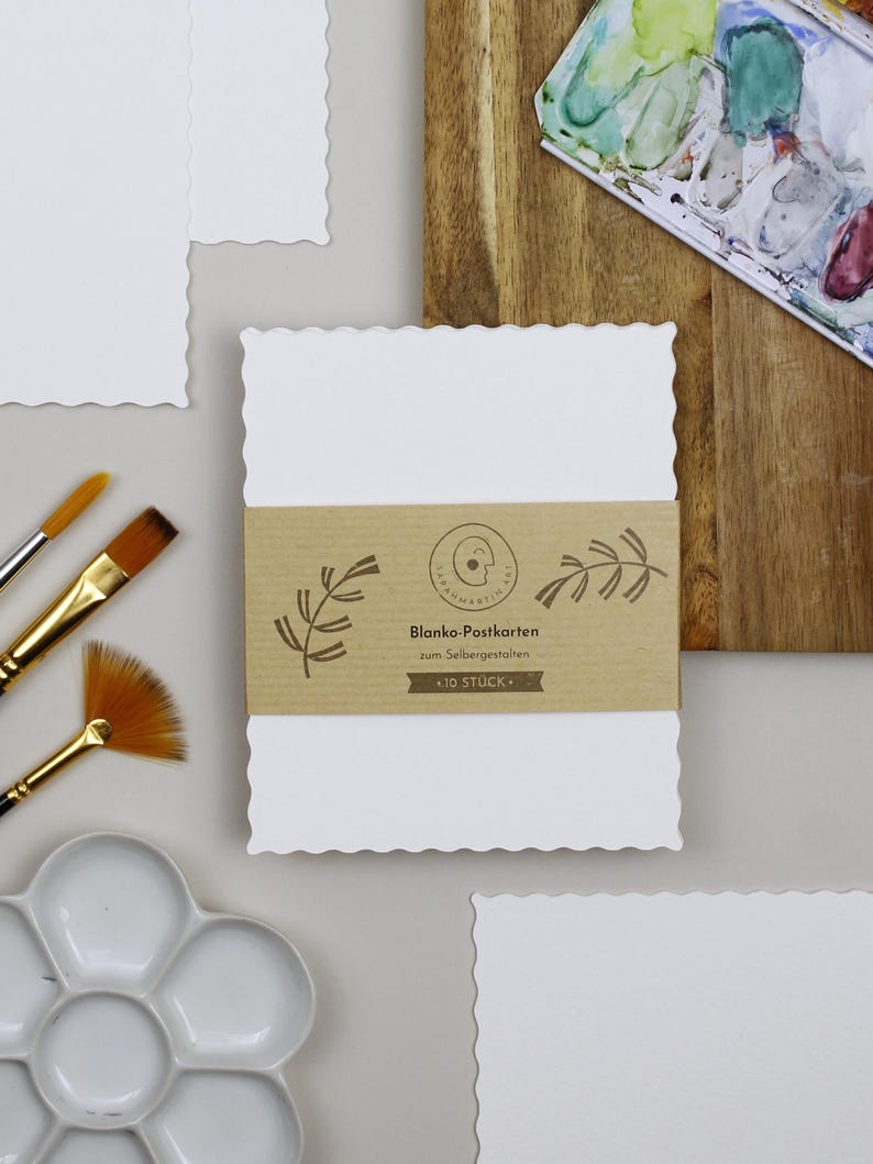 DIY-Karten Sets mit gewelltem Rand zum Basteln