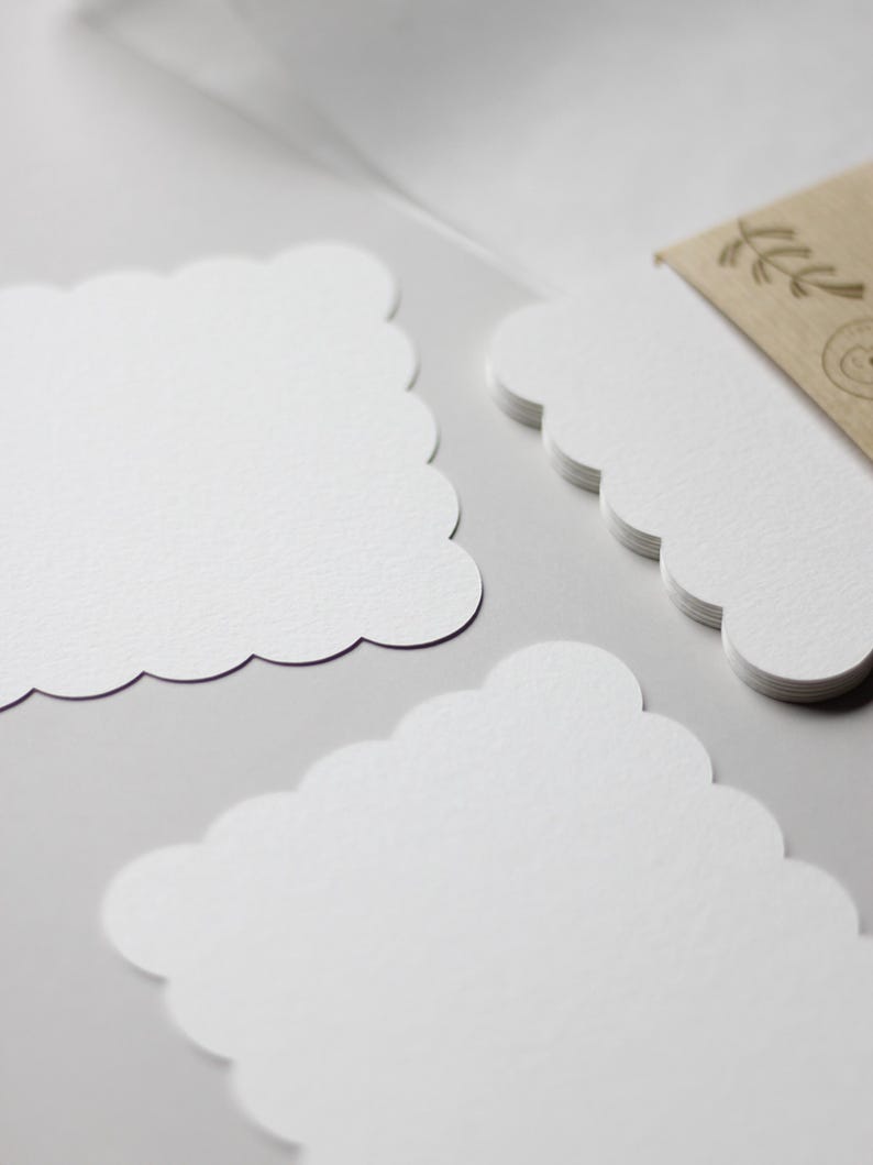 Die raue und matte Papierstruktur der Aquarellkarten im Detail