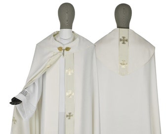 Gothic cope and priest stole Maltese Crosses