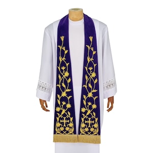 Roman stole with embroidered