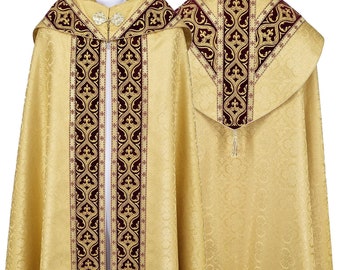 Gold Semi Gothic Cope with stole