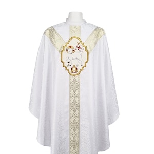 Gothic chasuble with stole for Easter season