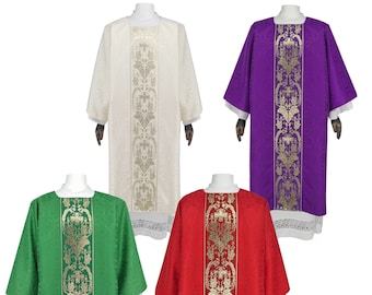 Set of 4 Gothic Dalmatics with deacon stoles