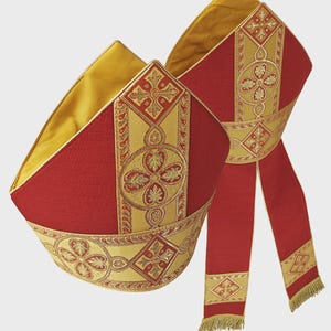 Bishop's Mitre Available in All Liturgical Colors - Etsy