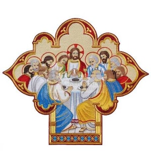 Emblem Embroidered liturgical Applique Last Supper