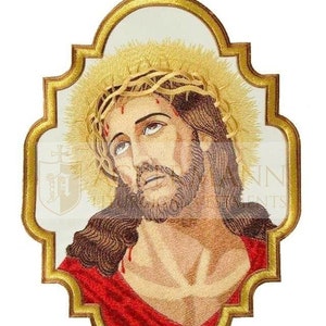 Emblem Embroidered liturgical Applique Jesus Suffering