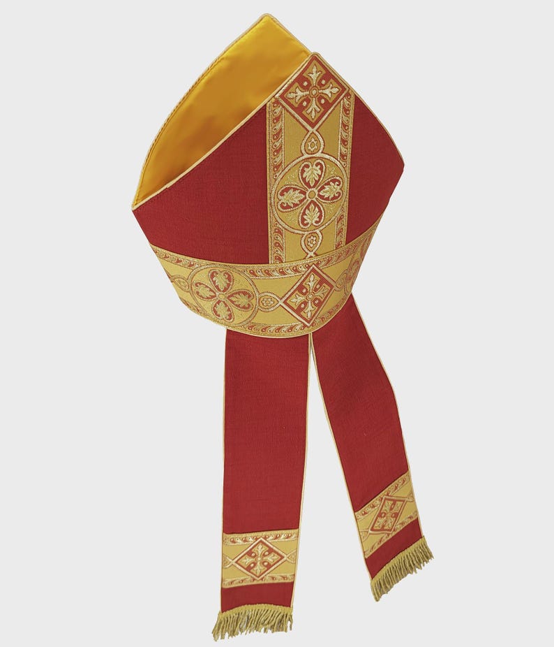 Bishop's Mitre Available in All Liturgical Colors - Etsy