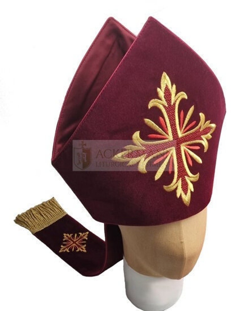 Bishop's Mitre Made on Velvet - Etsy