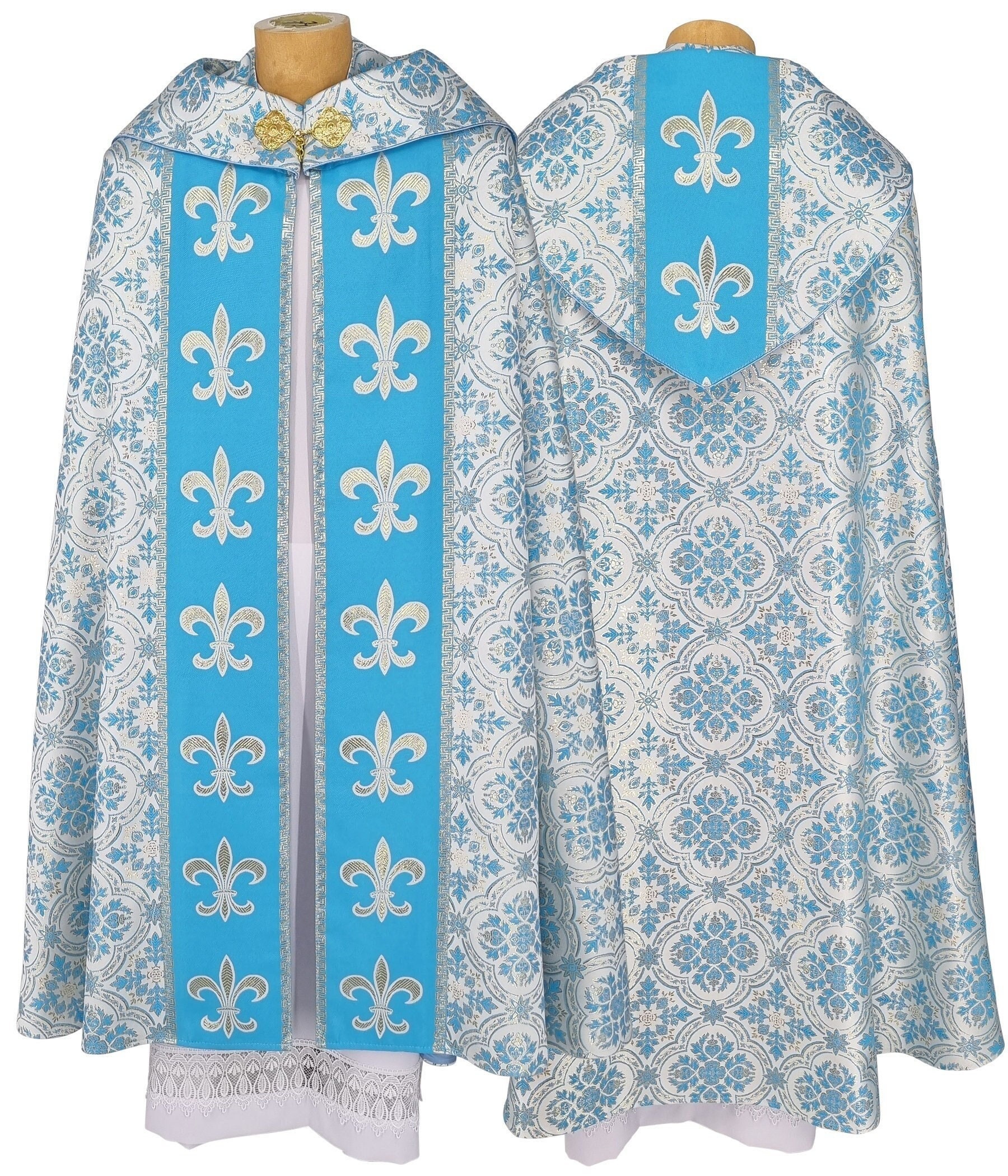 Marian Gothic cope with matching stole