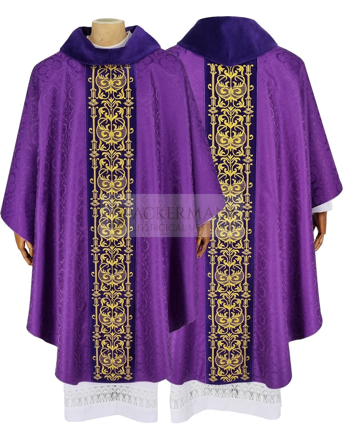Gothic Chasuble with matching stole